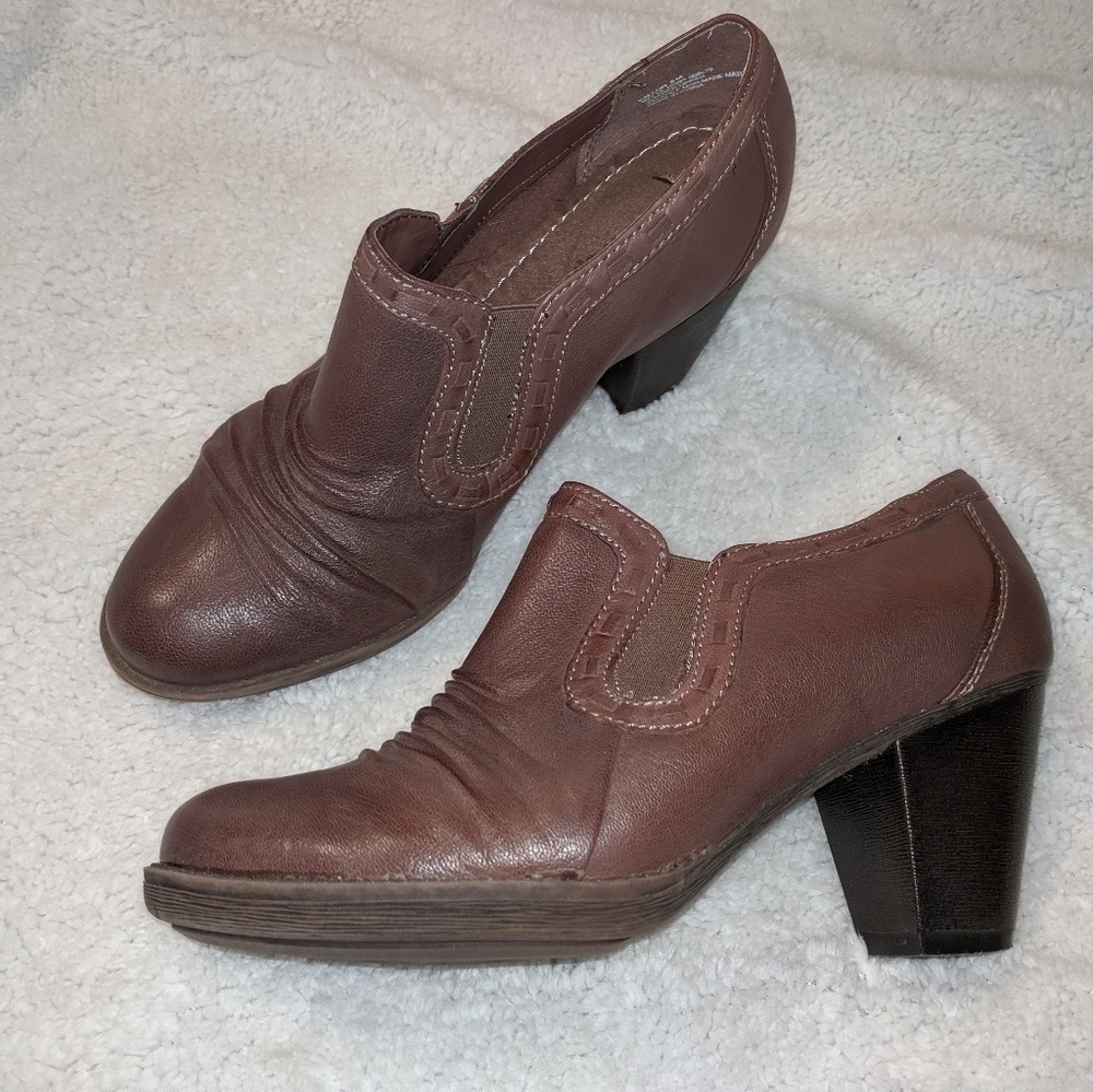 Leather Ankle Boots BareTraps Fallon Size 8 ~EUC~